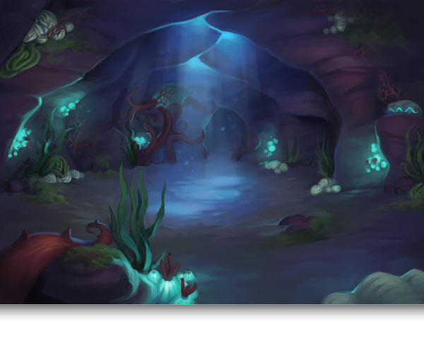 Flooded Cave Concept Art