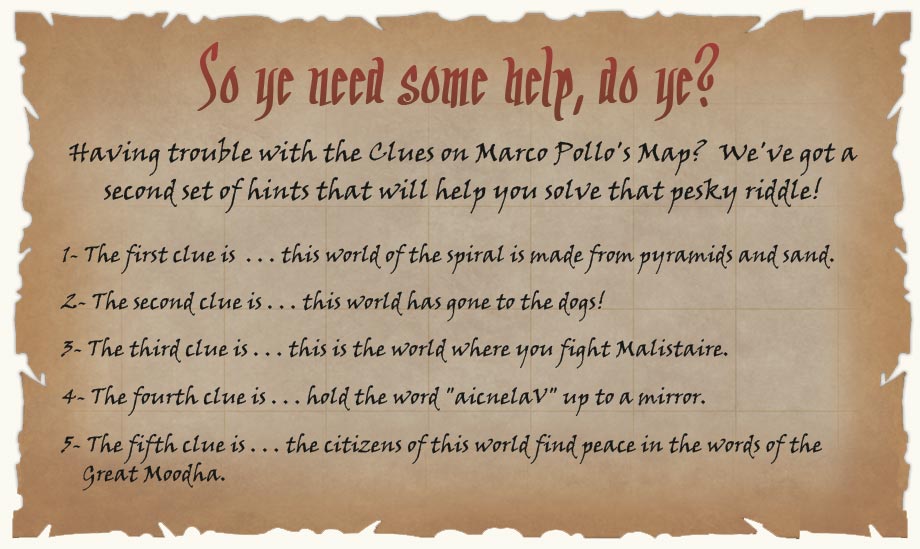 Treasure Map Clues | Pirate101 Free Online Game
